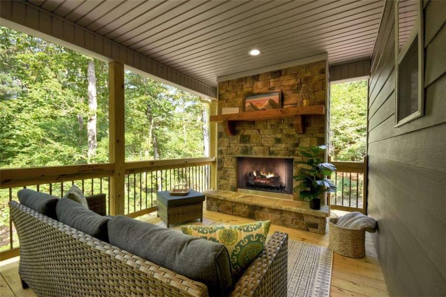 Furnished interior view inside a new home in , Ellijay (Image 17).