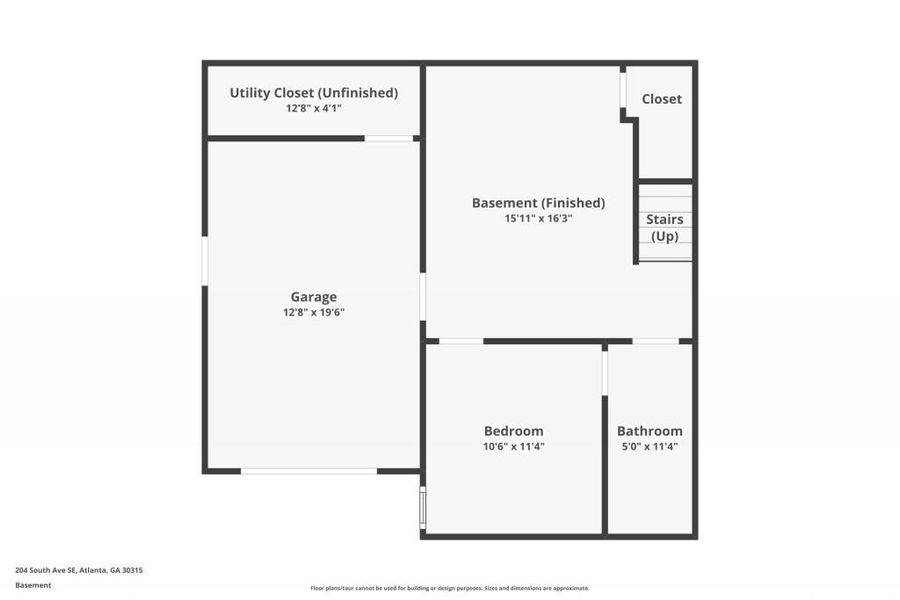 2D floor plan layout of this home in , Atlanta, GA (Image 4). 2D floor plan layout of this home in , Atlanta, GA (Image 4).