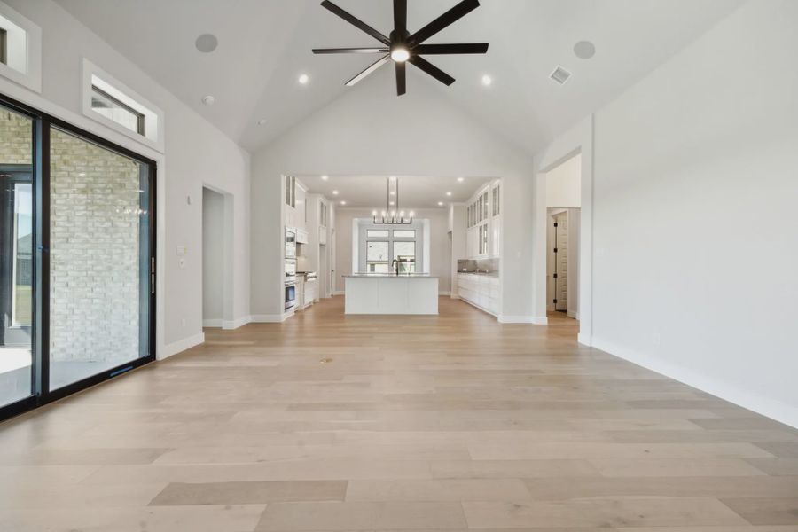 Representative unfurnished interior of a home built from the Nicosa by Chesmar Homes in The Vines, Haslet (Image 7). Representative unfurnished interior of a home built from the Nicosa by Chesmar Homes in The Vines, Haslet (Image 7).