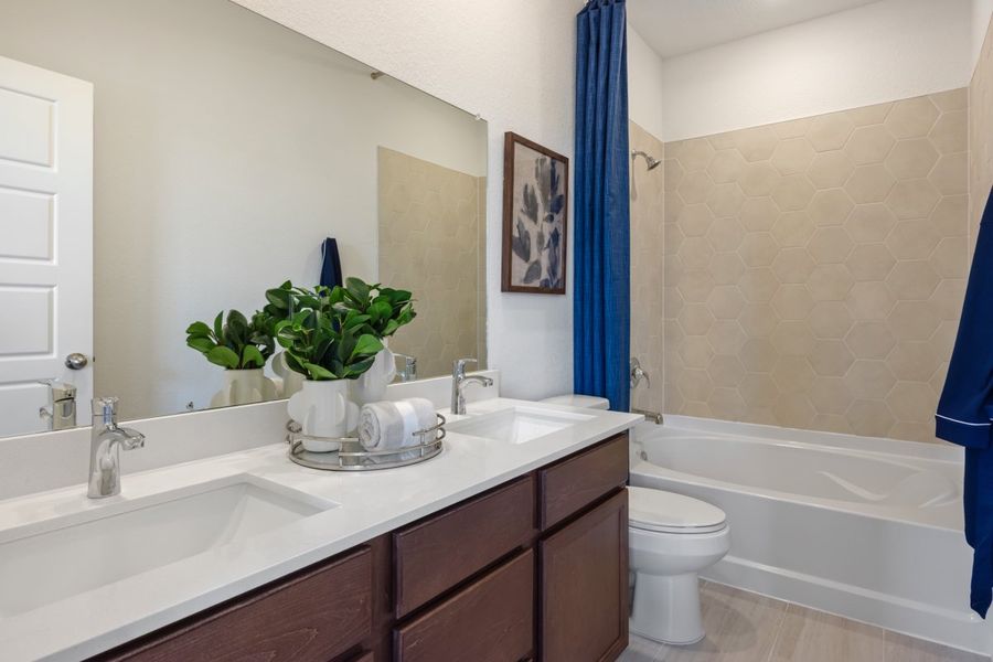 Representative furnished interior of a home built from the 1243 Modeled by KB Home in Brighton Trails, Hockley (Image 9).