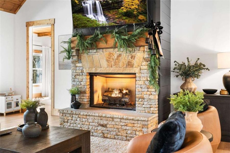 Furnished interior view inside a new home in , Ellijay (Image 52).