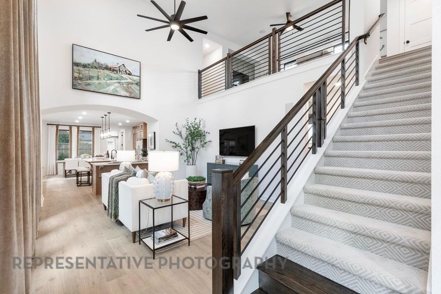 Furnished interior view inside a new home in Santa Rita Ranch: 40-45ft. lots, Liberty Hill (Image 23).