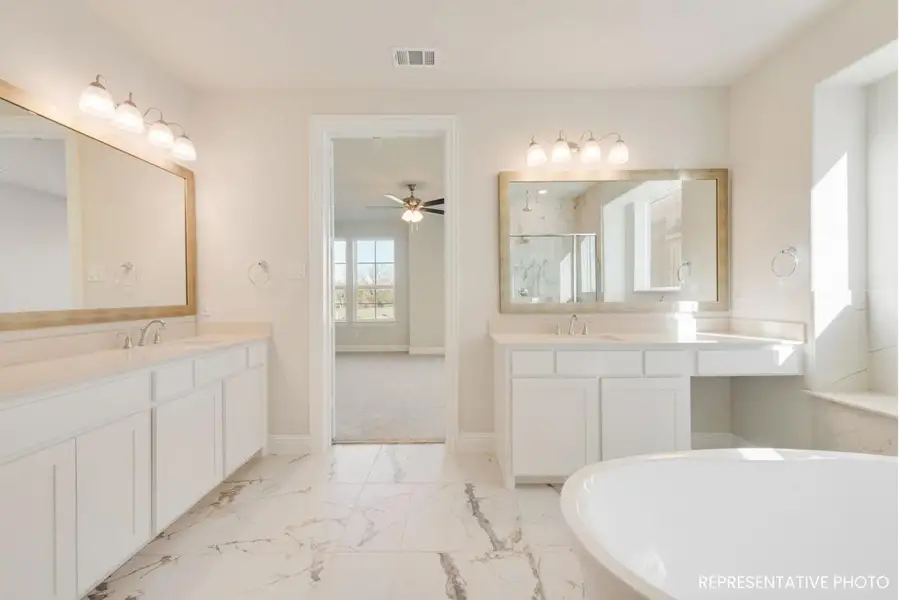 Furnished interior view inside a new home in Trails at Cottonwood Creek, Rowlett (Image 4).