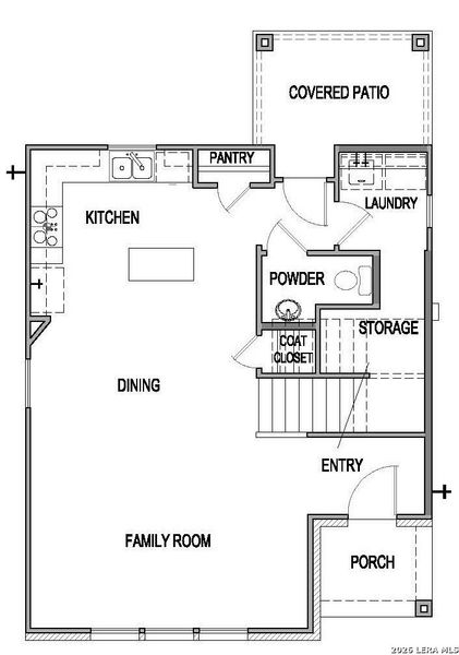 2D floor plan layout of this home in Mayfair, New Braunfels, TX (Image 3).