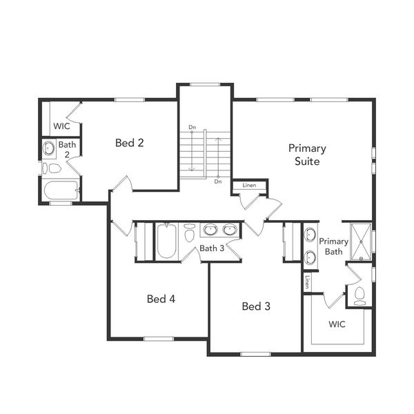 2D floor plan layout of this home in Green Valley Ranch, Aurora, CO (Image 3).