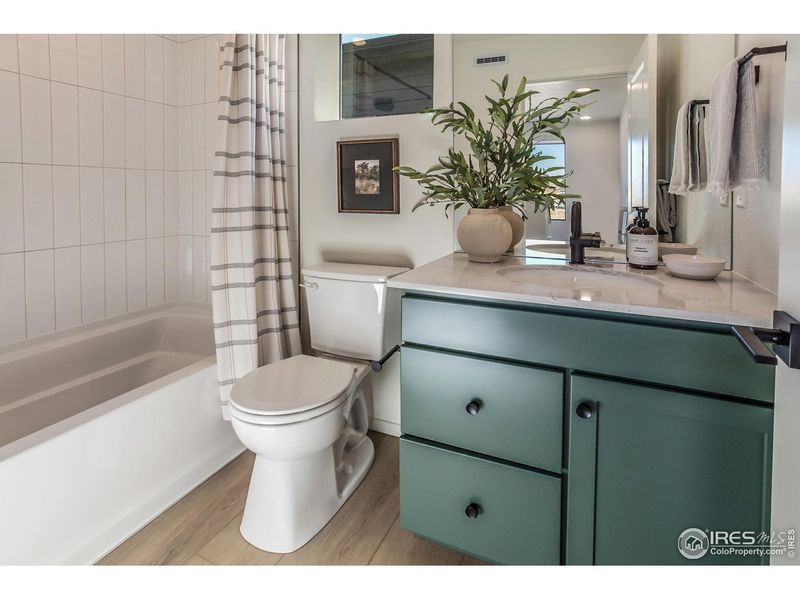 Furnished interior view inside a new home in Prairie Song Story Collection - Single Family Homes, Windsor (Image 30).