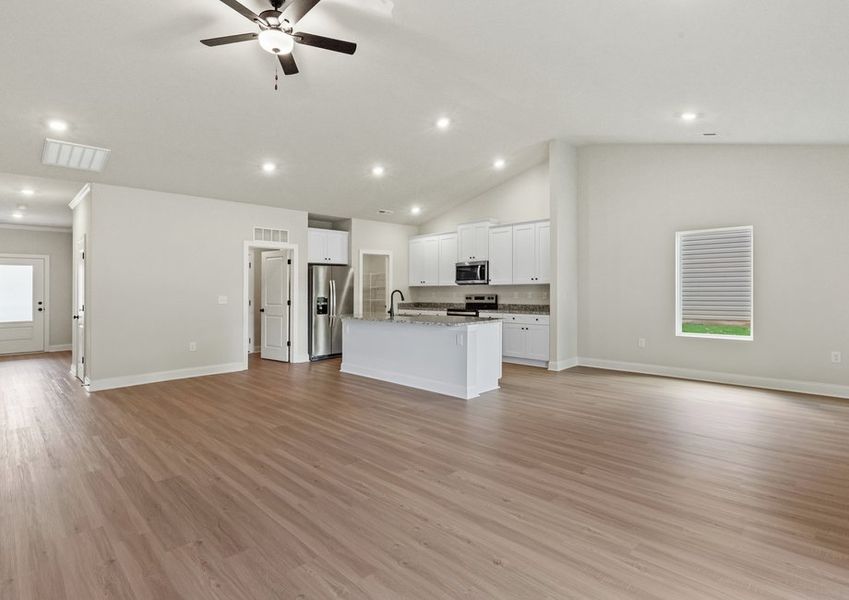 Spacious and open-concept layout