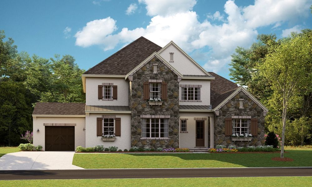 Representative exterior photo of a completed home built from the Monterey by Classica Homes in Riverchase Estates, Lancaster, SC (Image 24).