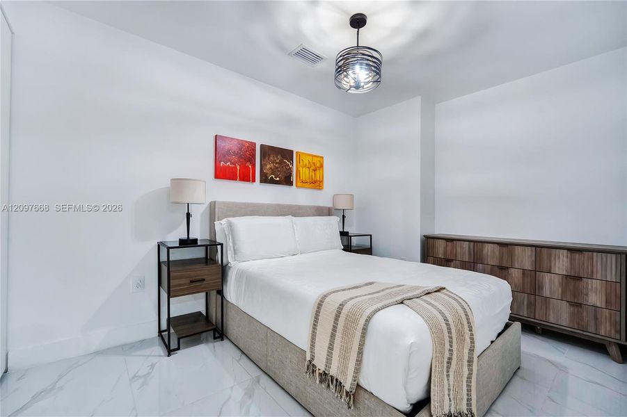 Furnished interior view inside a new home in , Miami (Image 10).