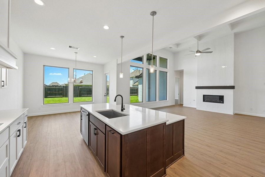 Spacious Great Room connected to open kitchen Spacious Great Room connected to open kitchen