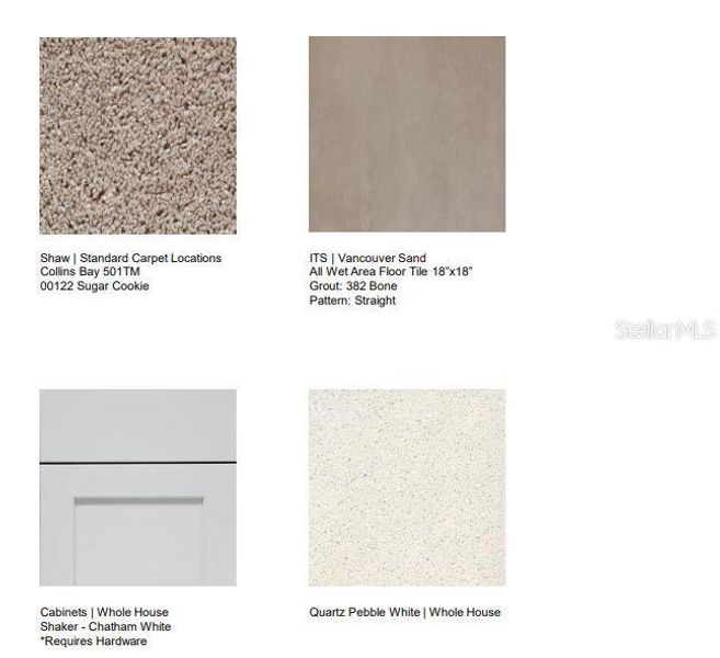 13584 Tropical Breeze Way design selections! This home is currently under construction and selections are subject to change