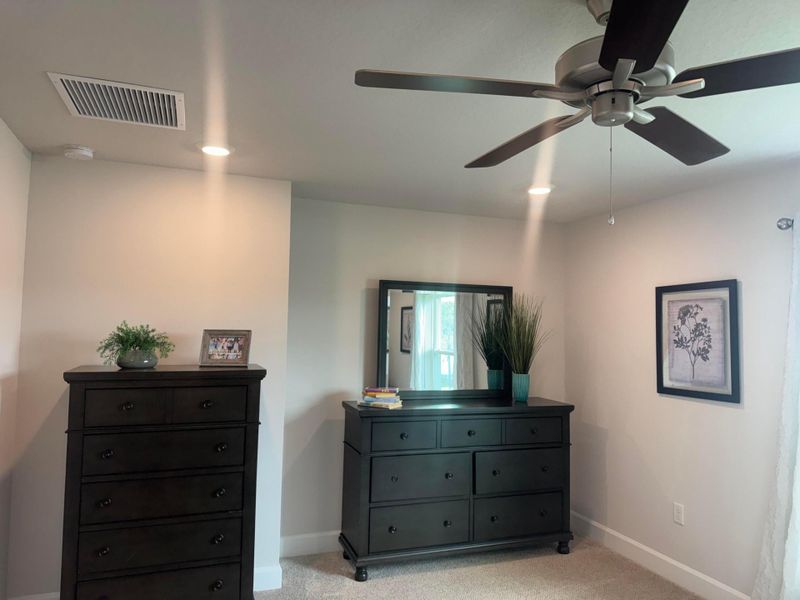 Master bedroom staged photos