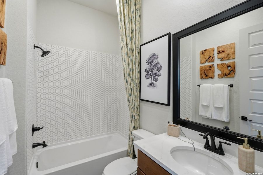 Furnished interior view inside a new home in Stillwater Ranch, San Antonio (Image 24).