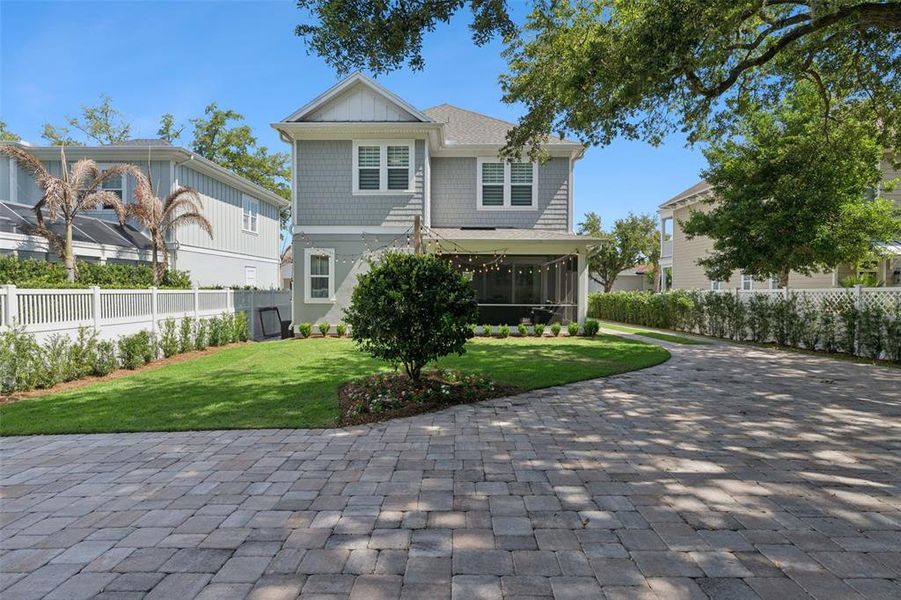 Front exterior of a new home in Oakland Park, Winter Garden, FL, highlighting curb appeal (Image 24).
