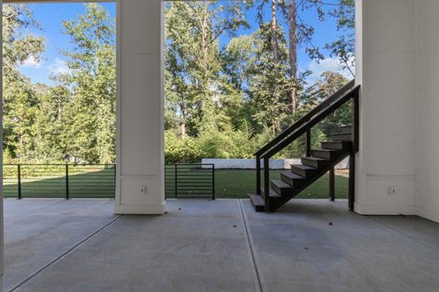 Exterior details and patio area of a home in , Atlanta (Image 41).