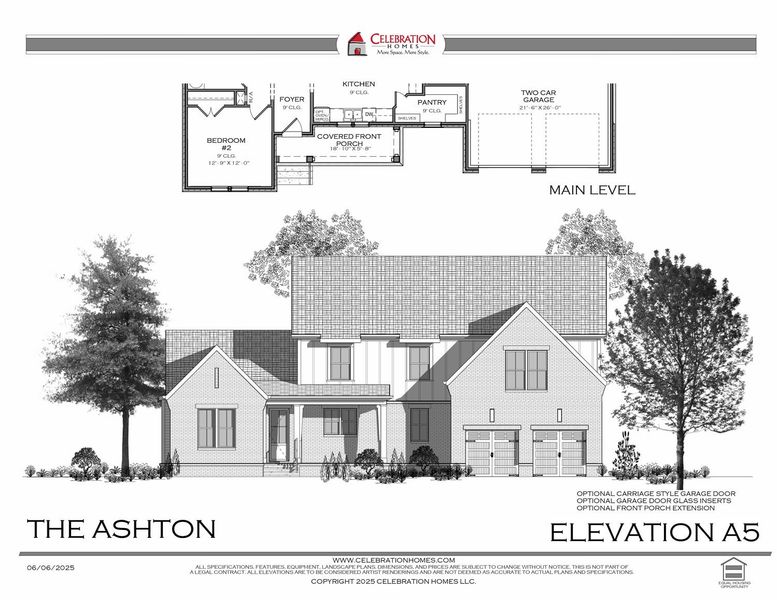 Representative rendering of the exterior for the Ashton by Celebration Homes (Image 11).