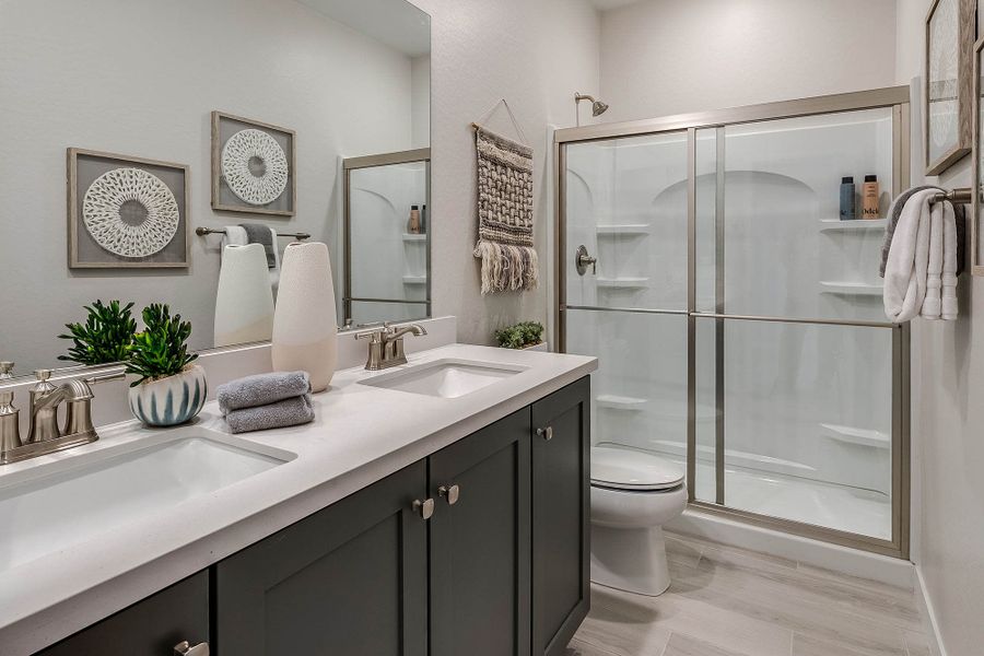 Bathroom One | Wrightson | Sunrise - Peak Series | Surprise, AZ | Landsea Homes