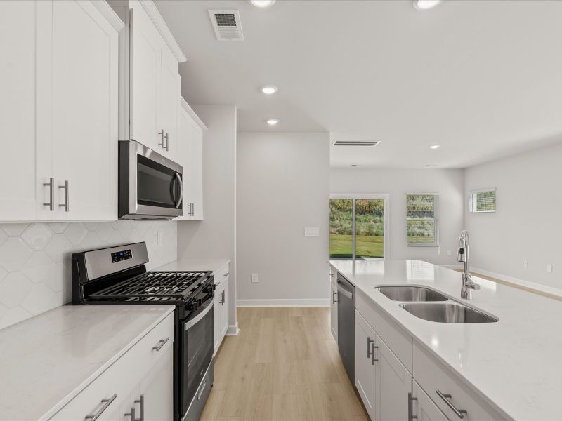 Furnished interior view inside a new home in Village at White Pine, Pendleton (Image 5).