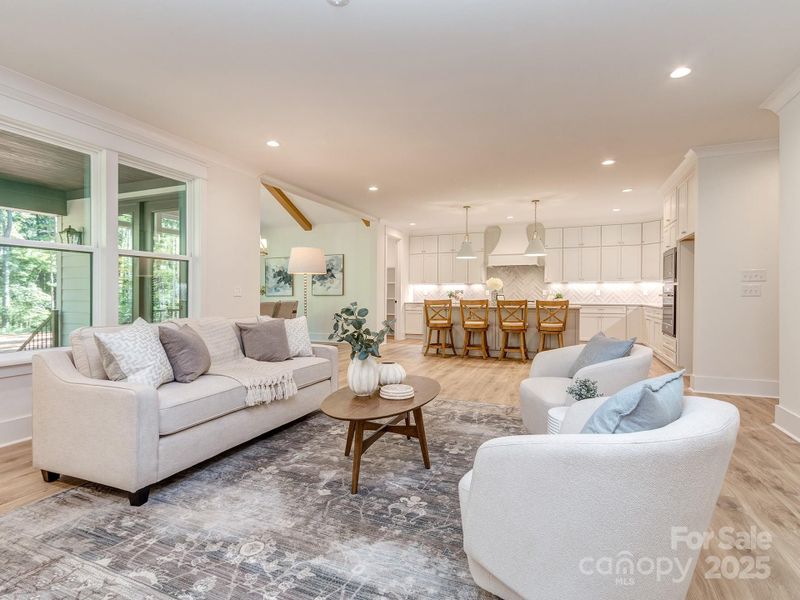 Furnished interior view inside a new home in , Matthews (Image 33).