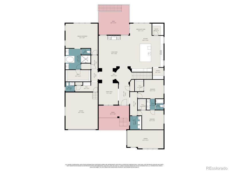 2D floor plan layout of this home in , Castle Rock, CO (Image 4).