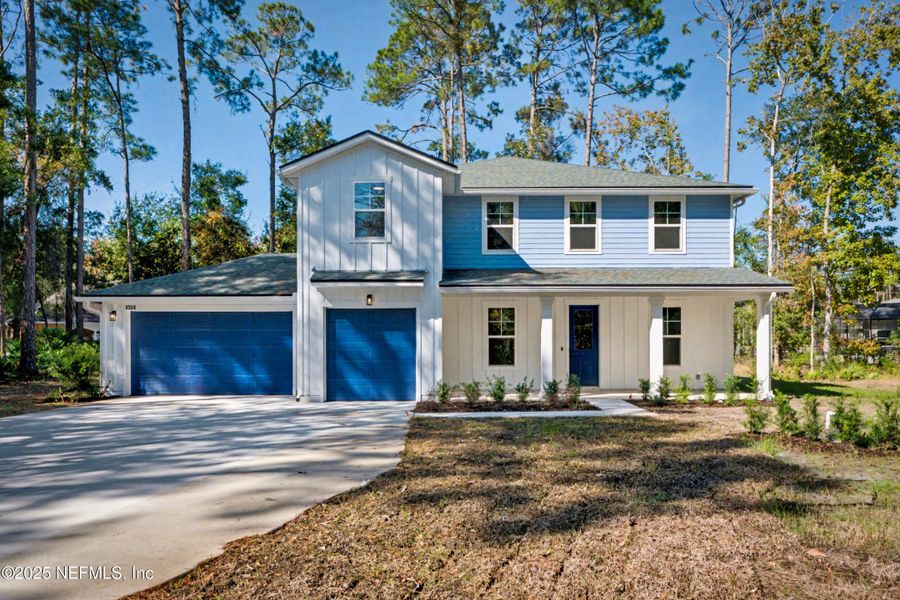 Front exterior of a new home in , Green Cove Springs, FL, highlighting curb appeal (Image 26). Front exterior of a new home in , Green Cove Springs, FL, highlighting curb appeal (Image 26).