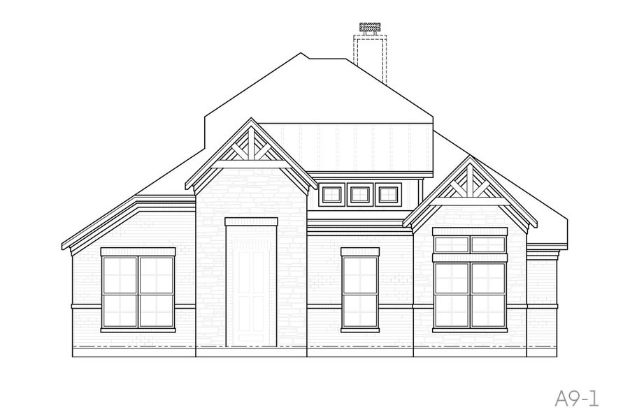 Representative rendering of the exterior for the Marshall by John Houston Homes (Image 4).