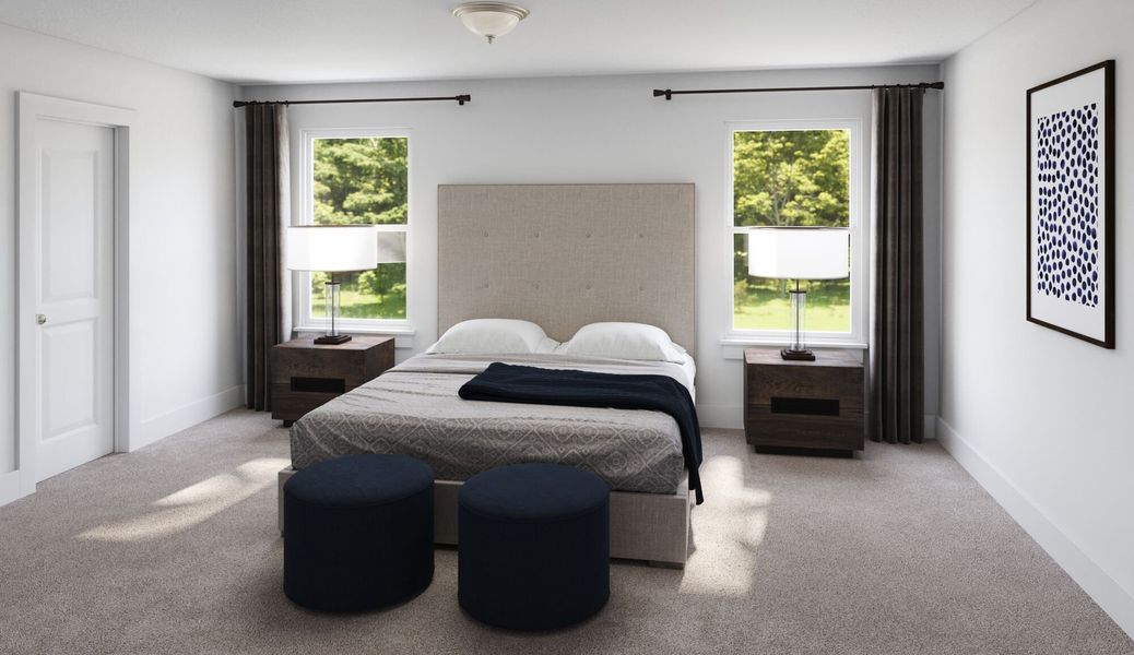 Representative furnished interior of a home built from the Highlands by Mattamy Homes in Cardinal Landing, Coats (Image 8).