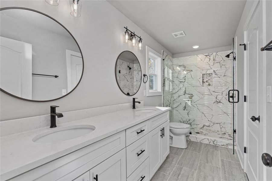 Furnished interior view inside a new home in , Atlanta (Image 9).