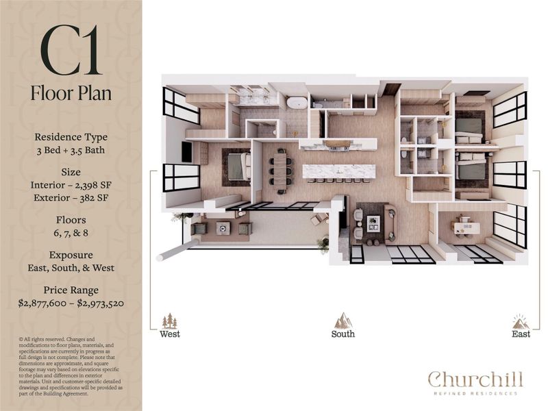 C1 Plan - Huge Covered Terrace