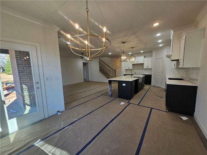 Furnished interior view inside a new home in , Buford (Image 3).