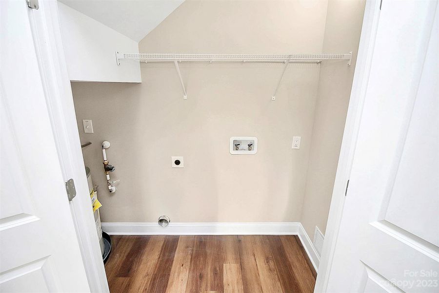 Main floor laundry closet