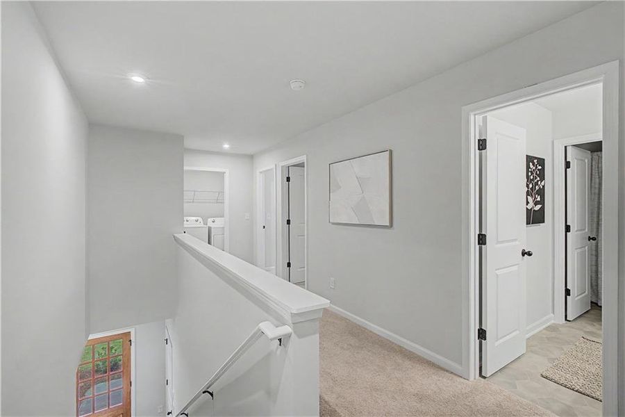 Furnished interior view inside a new home in Meadow Pines, Dallas (Image 13). Furnished interior view inside a new home in Meadow Pines, Dallas (Image 13).