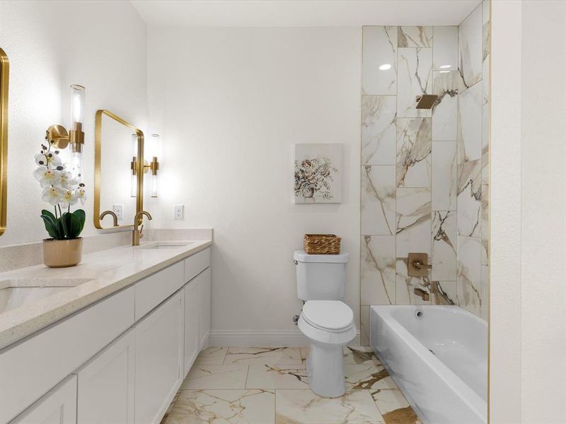 Furnished interior view inside a new home in , Fort Worth (Image 11).