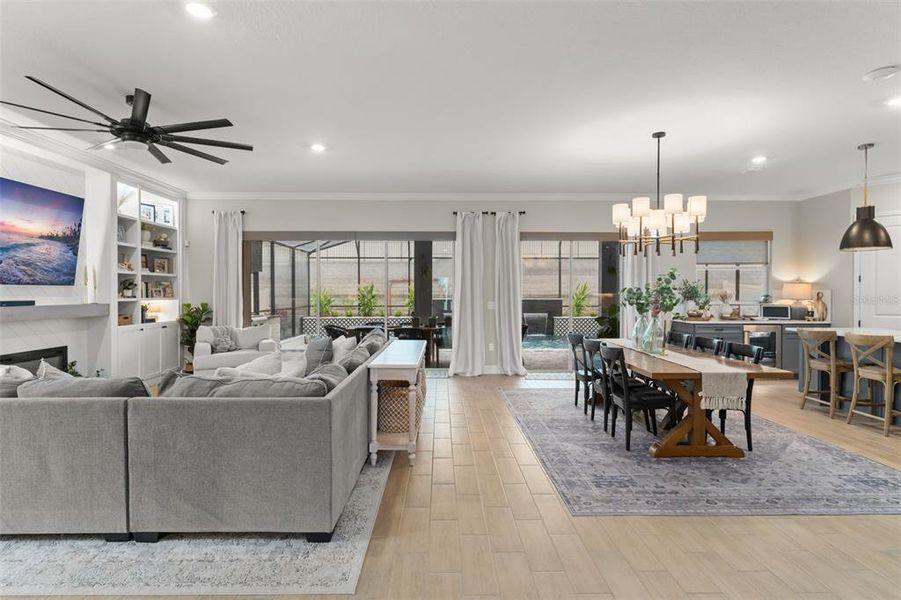 Furnished interior view inside a new home in , Winter Garden (Image 46). Furnished interior view inside a new home in , Winter Garden (Image 46).