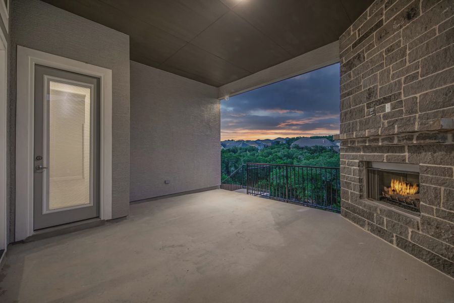 Representative exterior details of a home built from the Drake by Chesmar Homes in Mesa Western, Cibolo (Image 3).