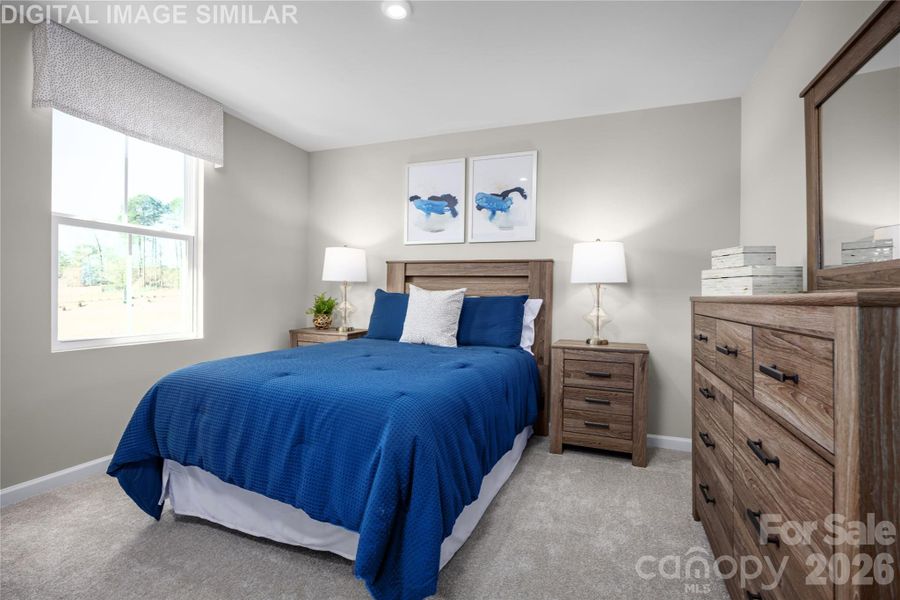 Furnished interior view inside a new home in Bozardt Farms, Charlotte (Image 15).