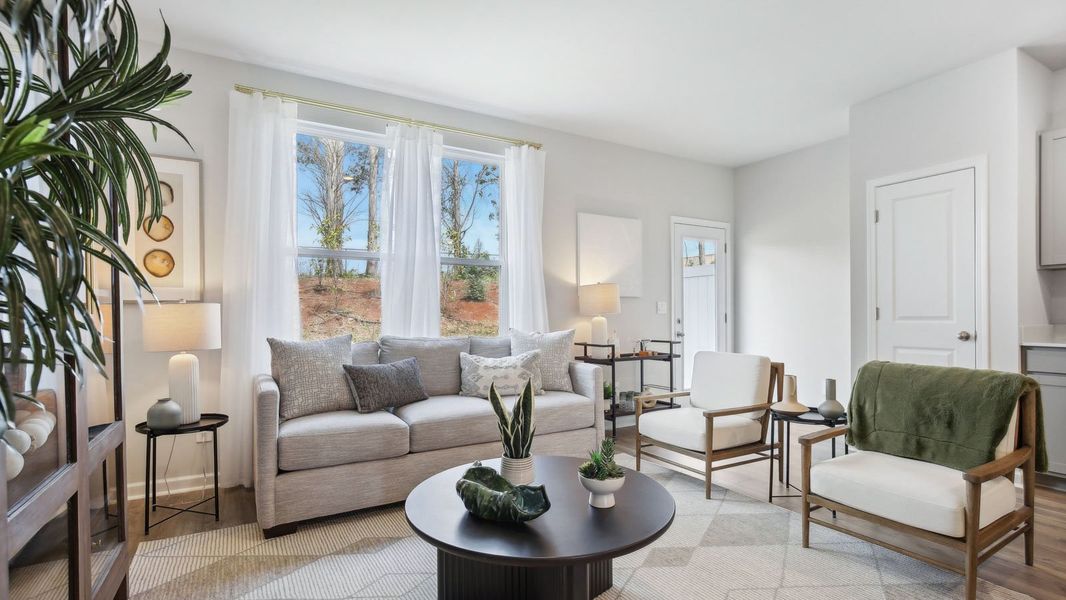 Furnished interior view inside a new home in River Landing Townhomes, Murfreesboro (Image 7).