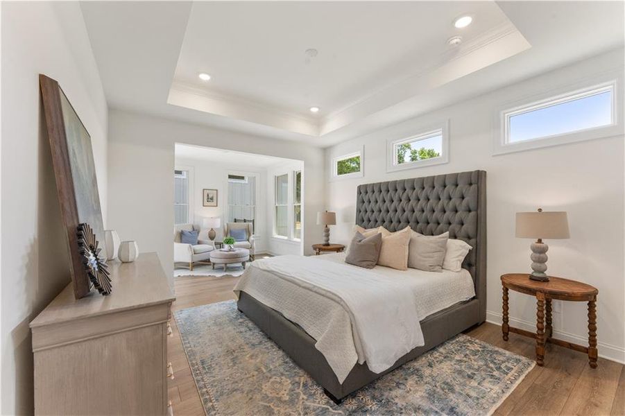 Furnished interior view inside a new home in The Courtyards at Bailey Farms, Dacula (Image 12).