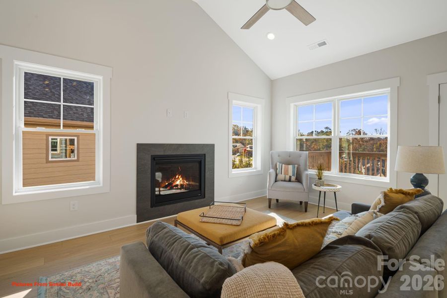 Furnished interior view inside a new home in , Weaverville (Image 8).