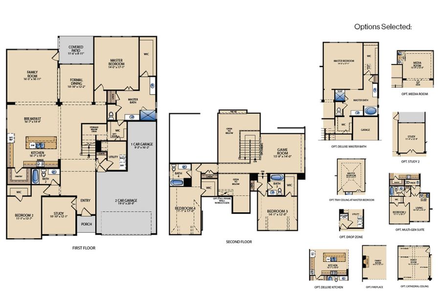 2D floor plan layout of this home in Nelson Lake, Rockwall, TX (Image 4).