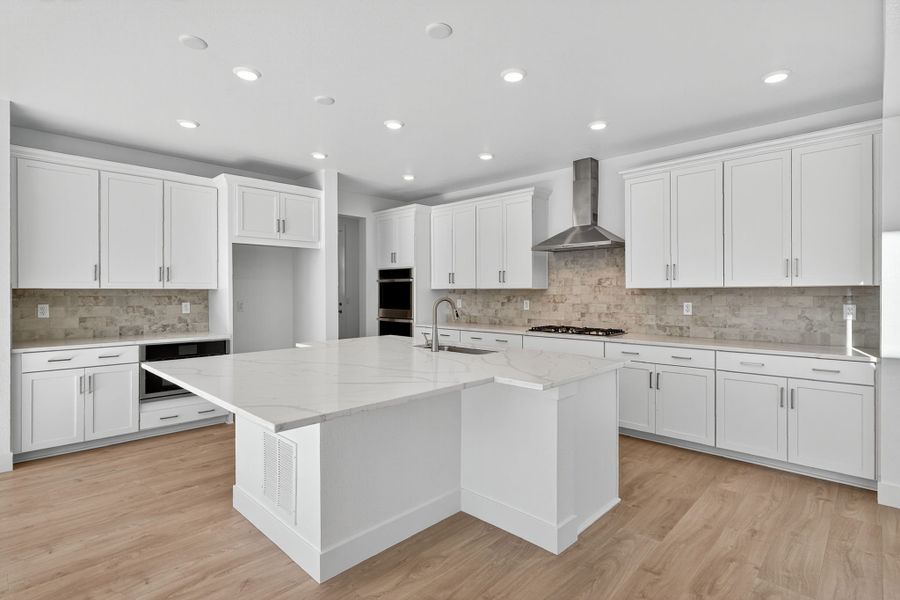 Furnished interior view inside a new home in Trailstone, Arvada (Image 7).