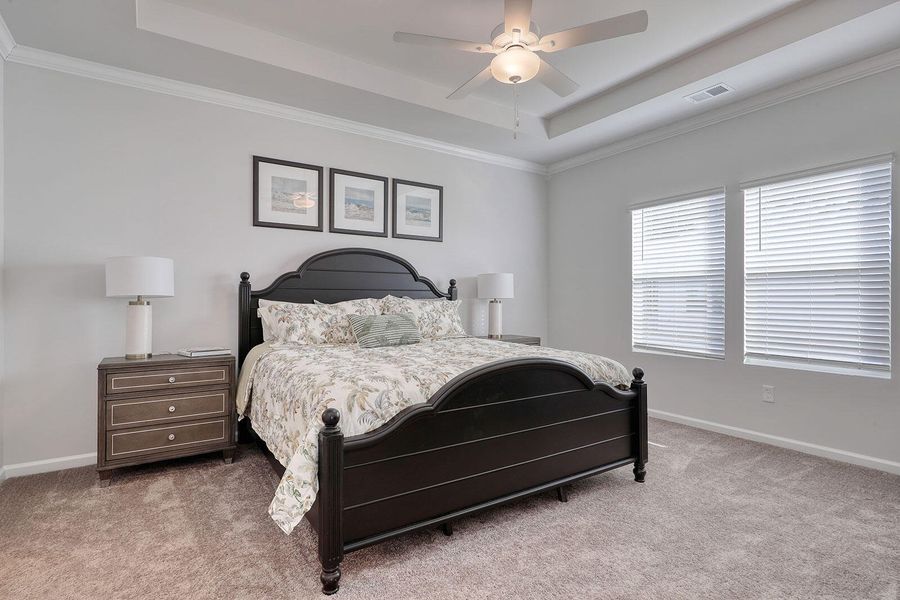 Furnished interior view inside a new home in Fairway Woods at Wyboo, Manning (Image 25).