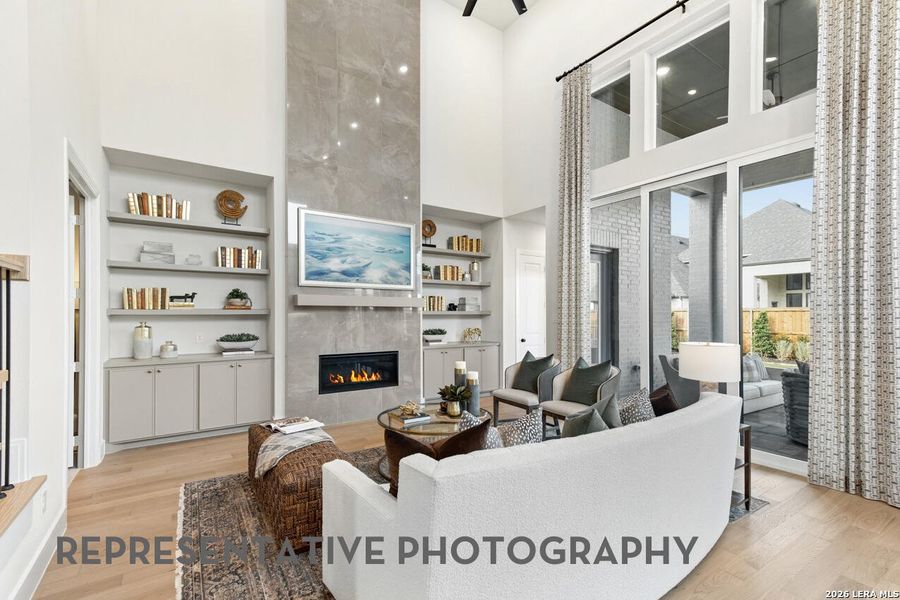 Furnished interior view inside a new home in Hallie's Cove, Schertz (Image 9).