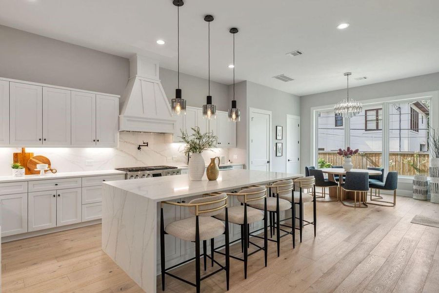 Furnished interior view inside a new home in , Houston (Image 26).