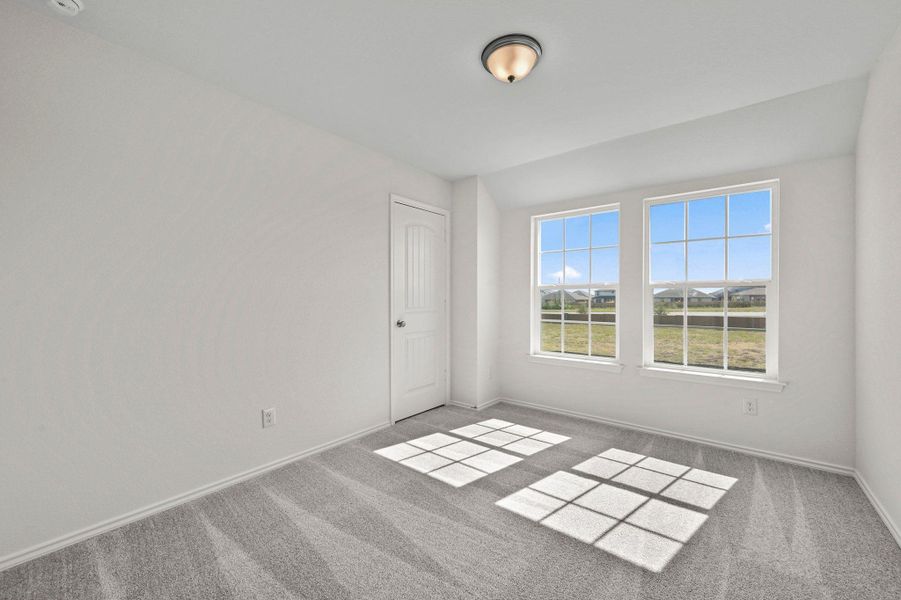 Spacious, unfurnished interior of a new home in Mustang Valley, Manor (Image 24). Spacious, unfurnished interior of a new home in Mustang Valley, Manor (Image 24).