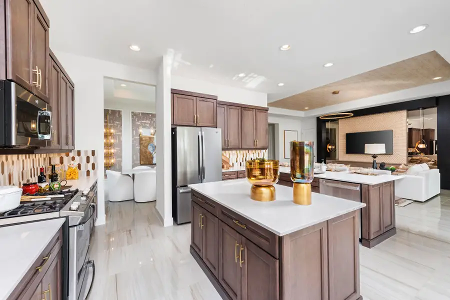 Representative furnished interior of a home built from the Caroline by GL Homes in Valencia Parc at Riverland, Port St. Lucie (Image 8).