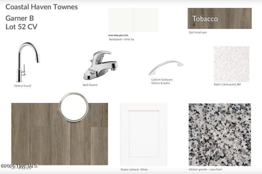 Sample of building materials used in homes in Coastal Haven, Leland (Image 26). Sample of building materials used in homes in Coastal Haven, Leland (Image 26).