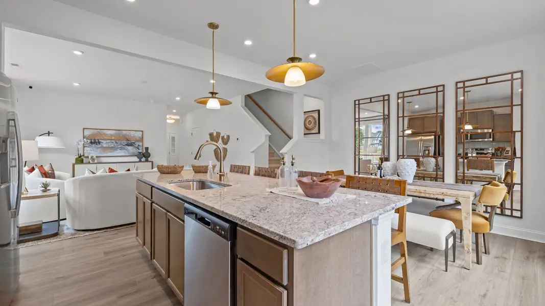 Furnished interior view inside a new home in Leigh Park, Charlotte (Image 9).