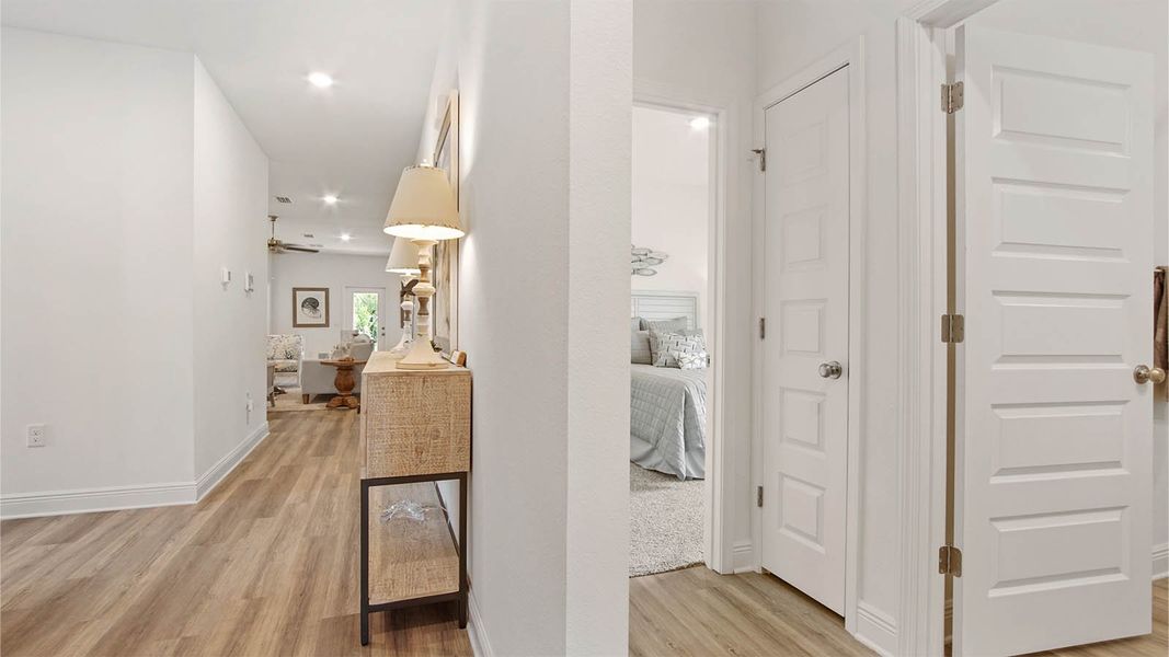 Representative furnished interior of a home built from the Delray by D.R. Horton in Bayside at Ward Creek, Panama City Beach (Image 24). Representative furnished interior of a home built from the Delray by D.R. Horton in Bayside at Ward Creek, Panama City Beach (Image 24).