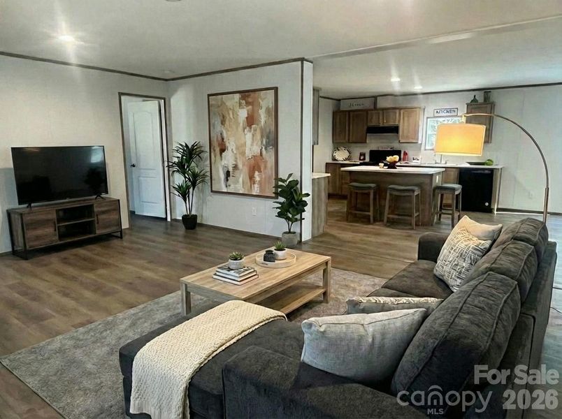 Furnished interior view inside a new home in , Kershaw (Image 9).